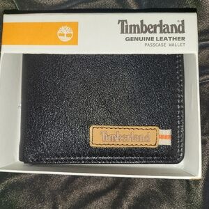 Timberland mens black leather wallet